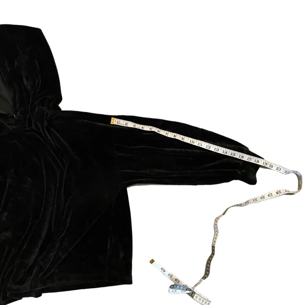 Wild Fable Black Velour Pullover Drawstring Hoodie Size XXL - Picture 8 of 10